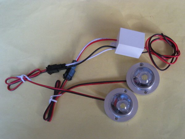 LED Blitzer 5 Watt 12 Volt DC  mit Steuergerät