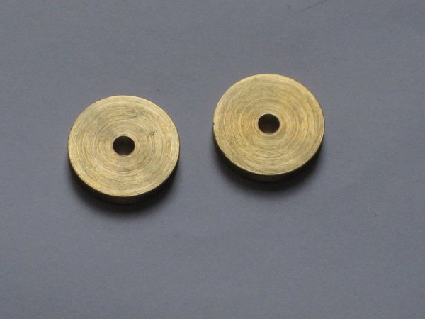 Seilrollen Messing von 3 bis 21 mm  Durchmesser 2 Stück