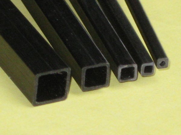 CFK Carbon Rohr Kohlefaser-Vierkantrohr von2,5-3,0-4,0-6,0 oder 8,0 mm
