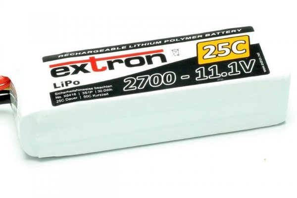 LiPo Akku Extron X2 2700 - 11,1V (25C | 50C)