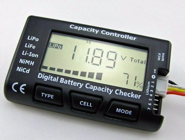 LiPo Checker 1-7s Kapazitätsmeßgerät